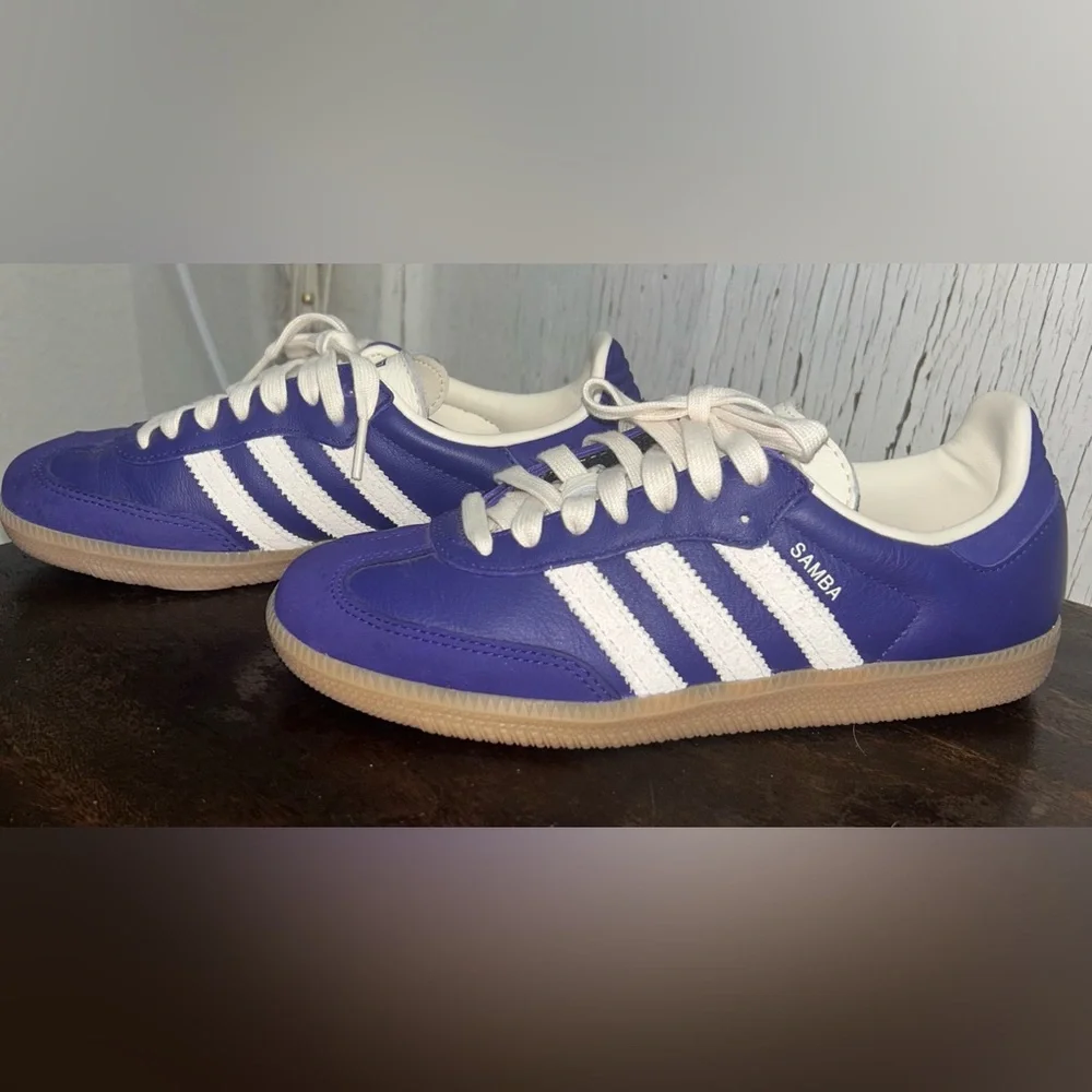 💜💜Adidas Samba Purple OG Sneakers-Brand New with box💜💜